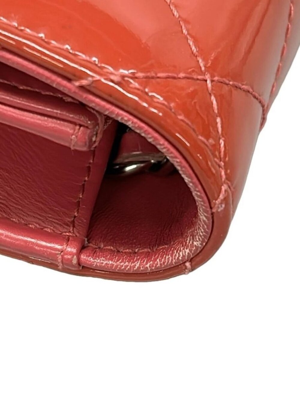 CHANEL Matelasse Pink Patent Leather Other Style Wallet - Picture 3 of 14